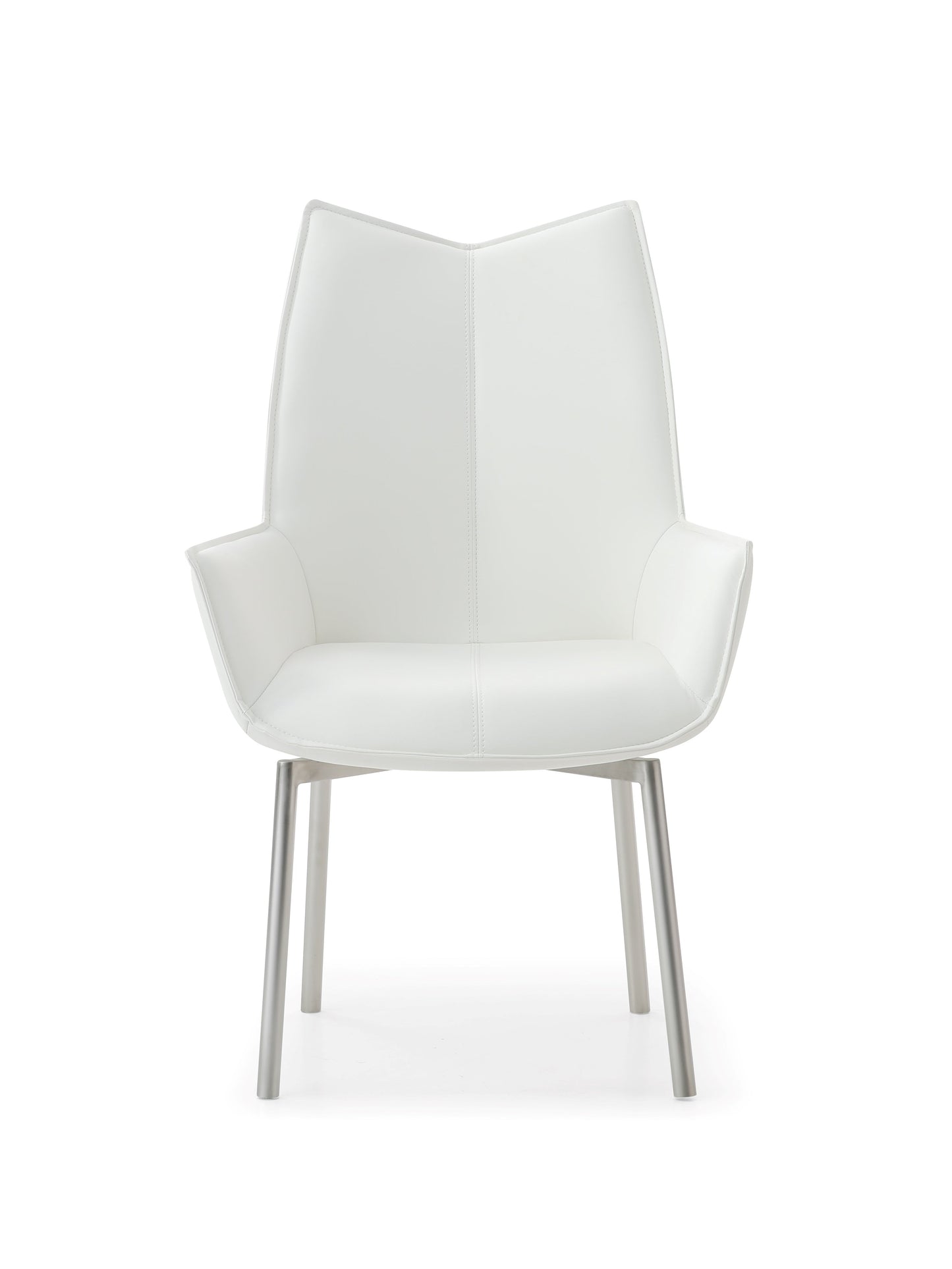 1218 Swivel Dining Chair White