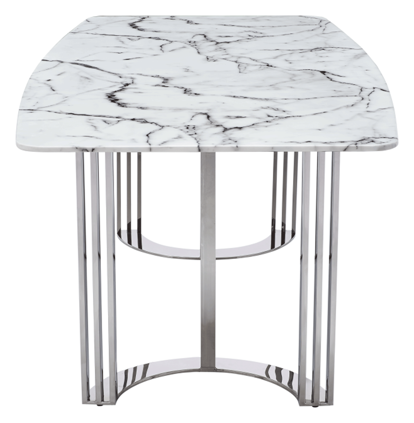 131 Silver Marble Dining Table