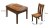 Solid Wood Walnut Dining Table And Chair Combinati