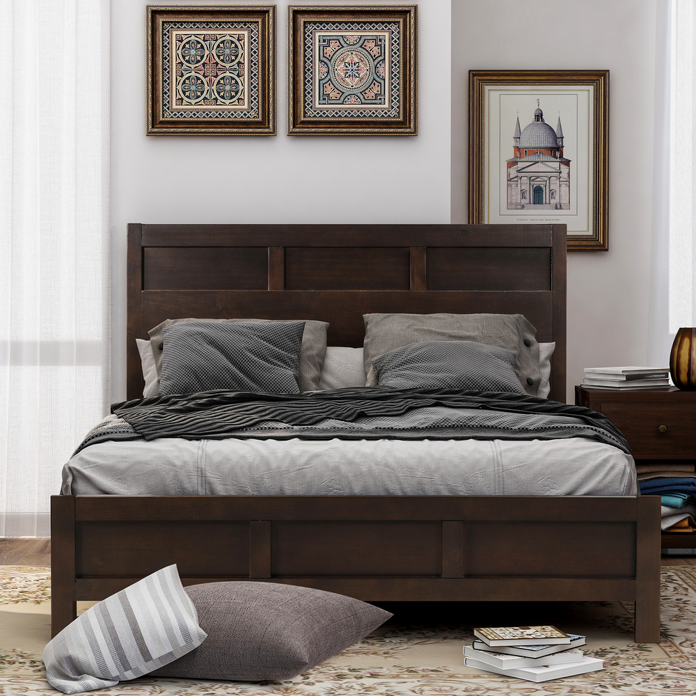 3 Pcs King Bedroom Set 80in King Bed and 2 nightst