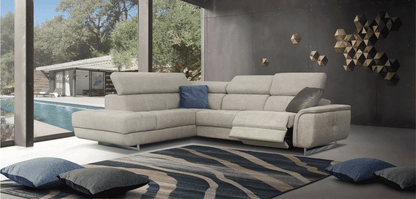 Sectional Sofa Left Chaise w/Electric Recliner