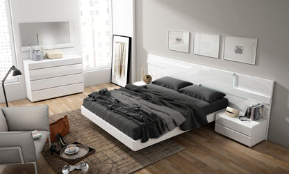 Bedroom with Storage Bed 5 Piece Made in Italy